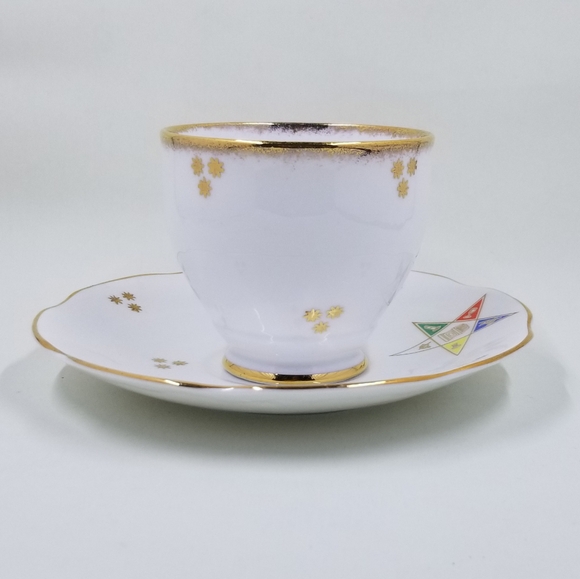 [TAYLOR & KENT / ROSINA] Order of the Eastern Star Cup and Saucer - Picture 5 of 12